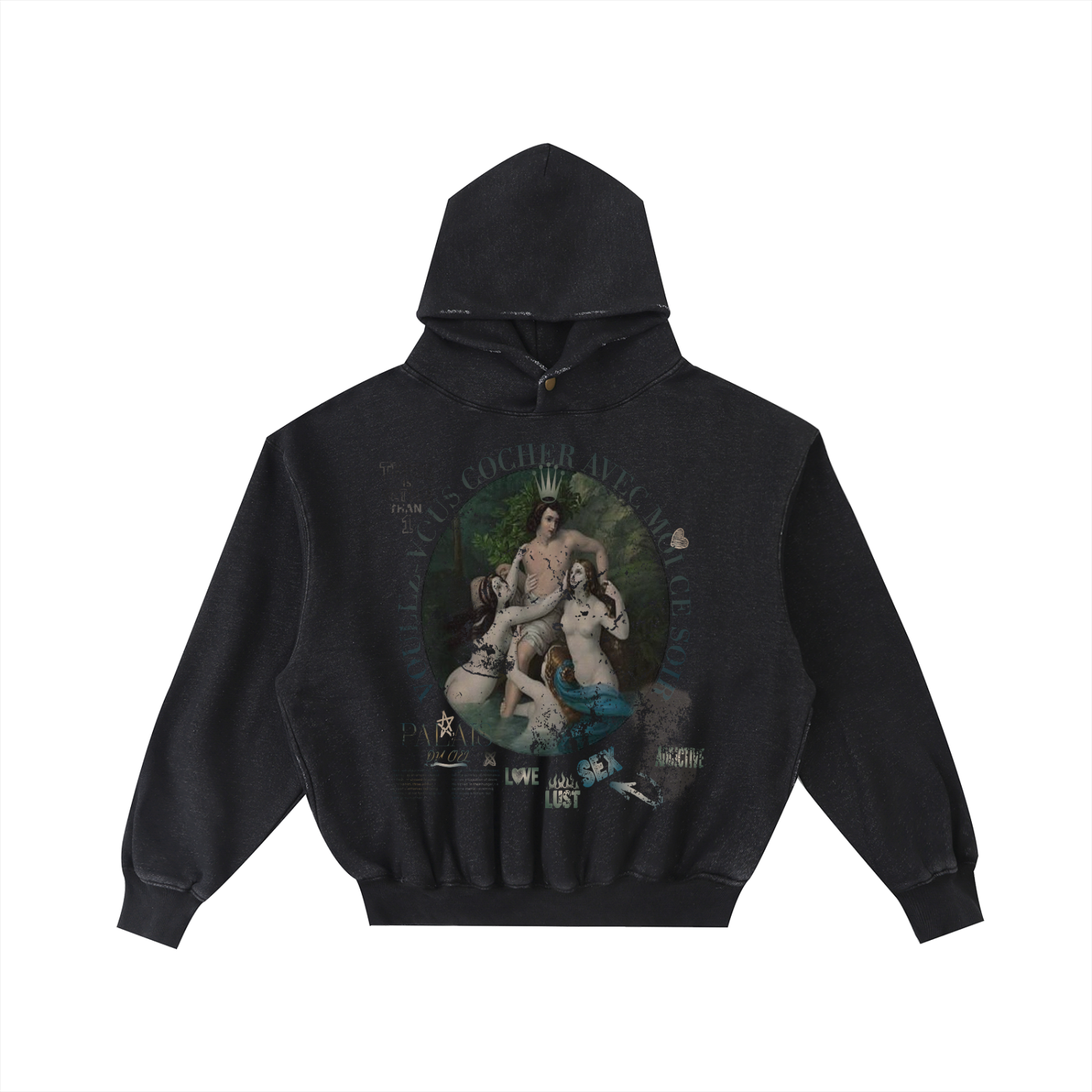 A VOULEZ-VOUS COUCHER AVEC MOI CE SOIR / PALAIS DU CIEL WASHED HOODIE