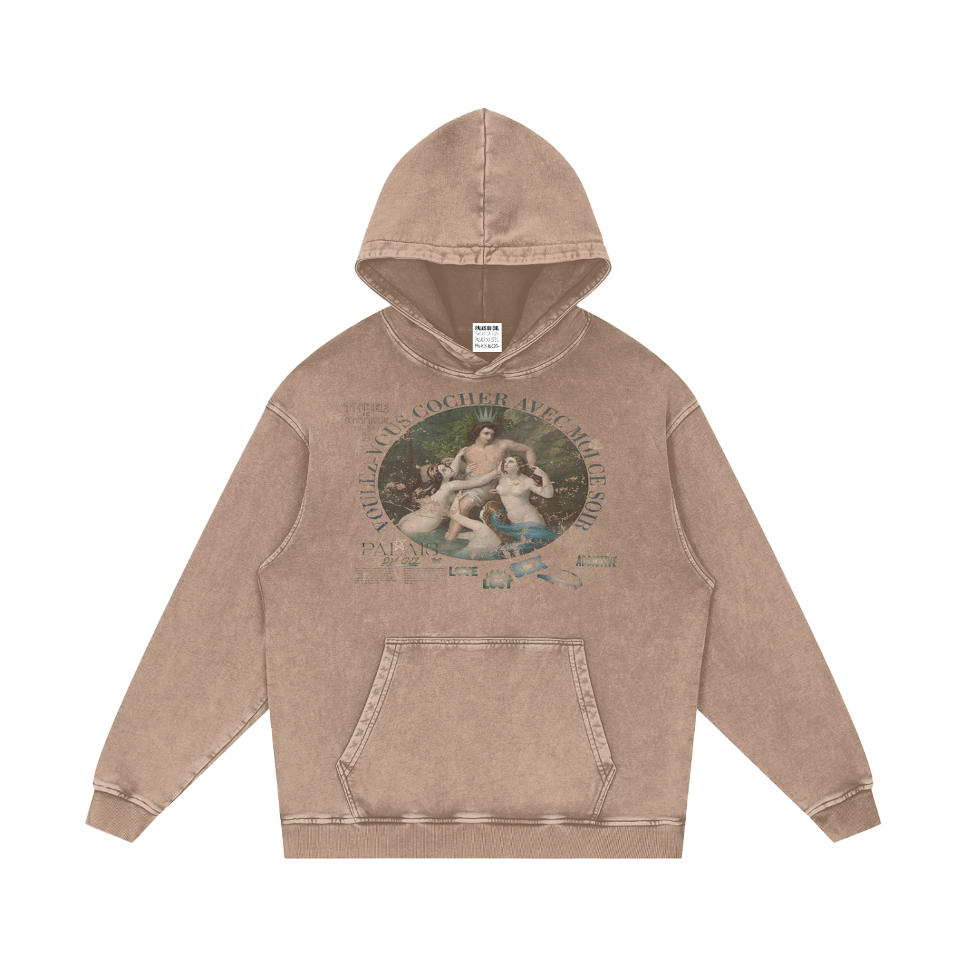 A VOULEZ-VOUS COUCHER AVEC MOI CE SOIR / PALAIS DU CIEL WASHED HOODIE