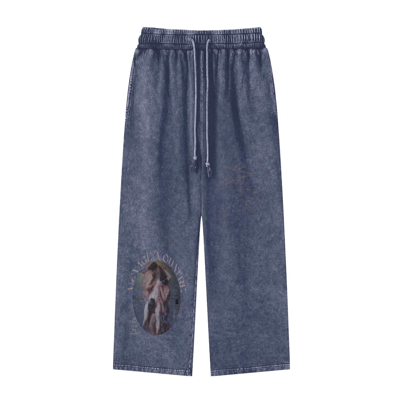 A MÉNAGE À QUATRE / PALAIS DU CIEL WASHED STRAIGHT LEG SWEATPANTS