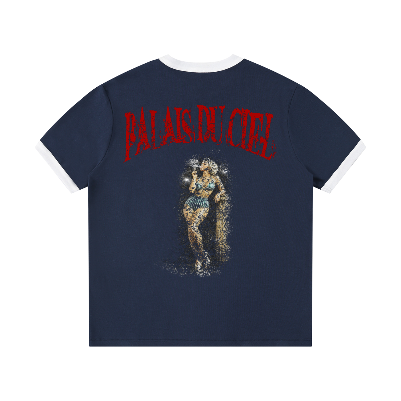 A ACTUAL MODEL SMOKING T-SHIRT