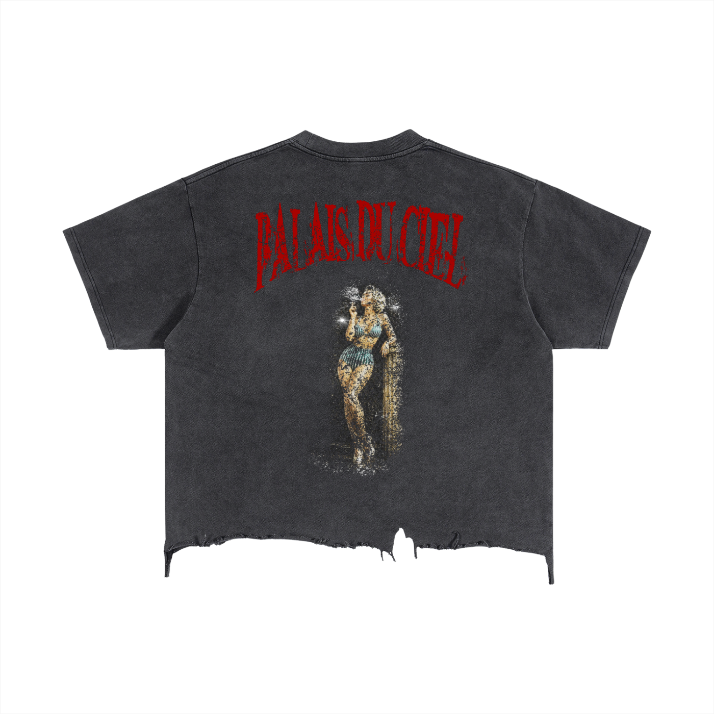 A ACTUAL MODEL SMOKING BOXY T-SHIRT