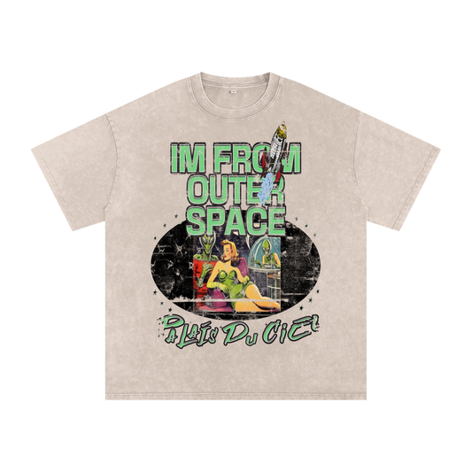 A I'm From Outer Space/ PALAIS DU CIEL Oversized Washed - T-shirt