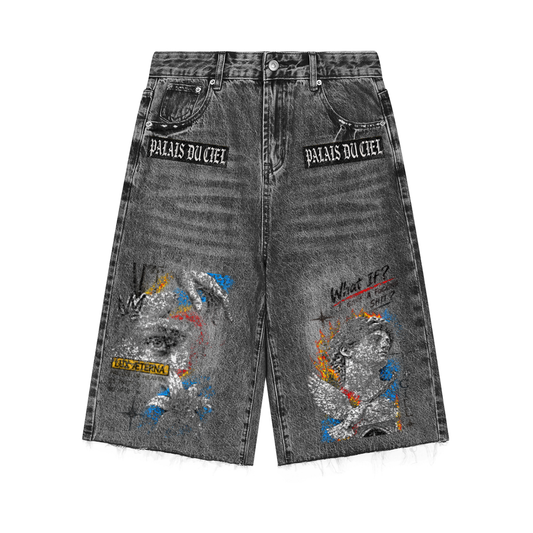 PALACE OF HEAVEN DENIM SHORTS
