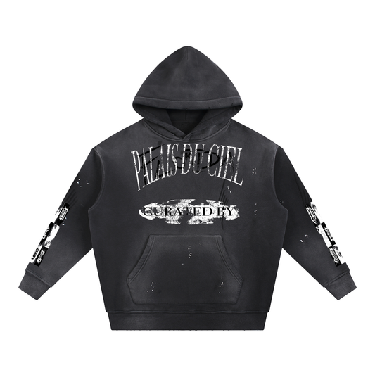 A ACID WASH CHECKERBOARD / PALAIS DU CIEL HOODIE