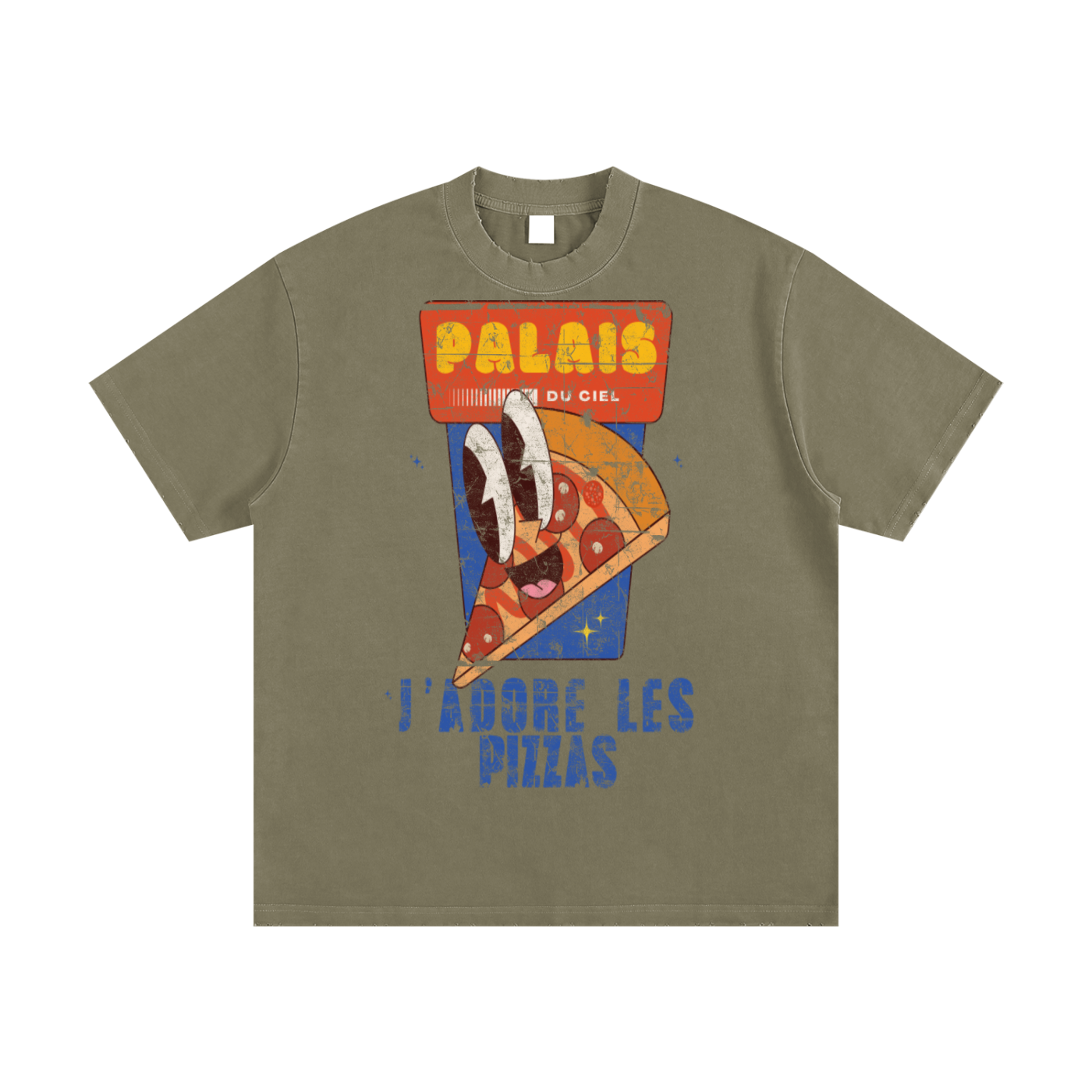 A J'ADORE LES PIZZA / PALAIS DU CIEL T-SHIRT