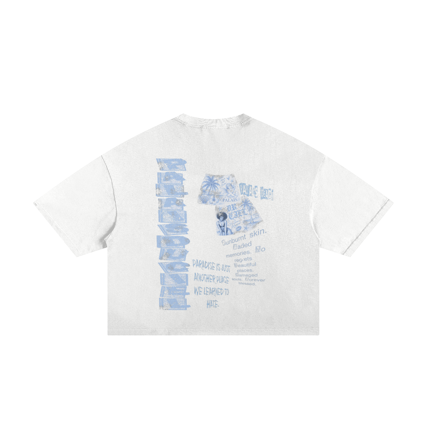 A SUPERMODEL AT BEACH T-SHIRT