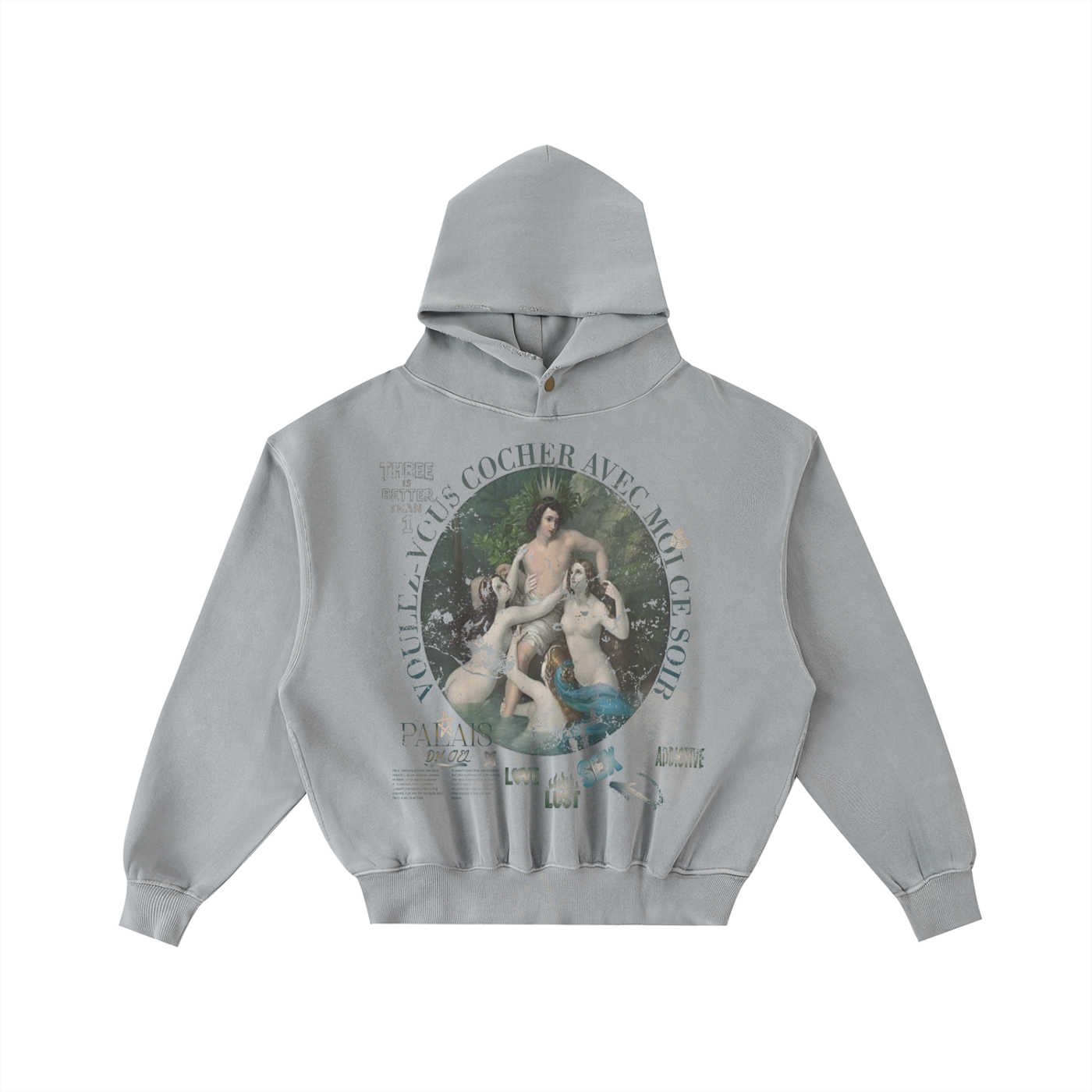 A VOULEZ-VOUS COUCHER AVEC MOI CE SOIR / PALAIS DU CIEL WASHED HOODIE
