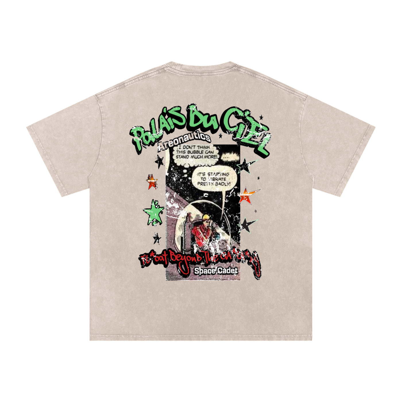 A I'm From Outer Space/ PALAIS DU CIEL Oversized Washed - T-shirt