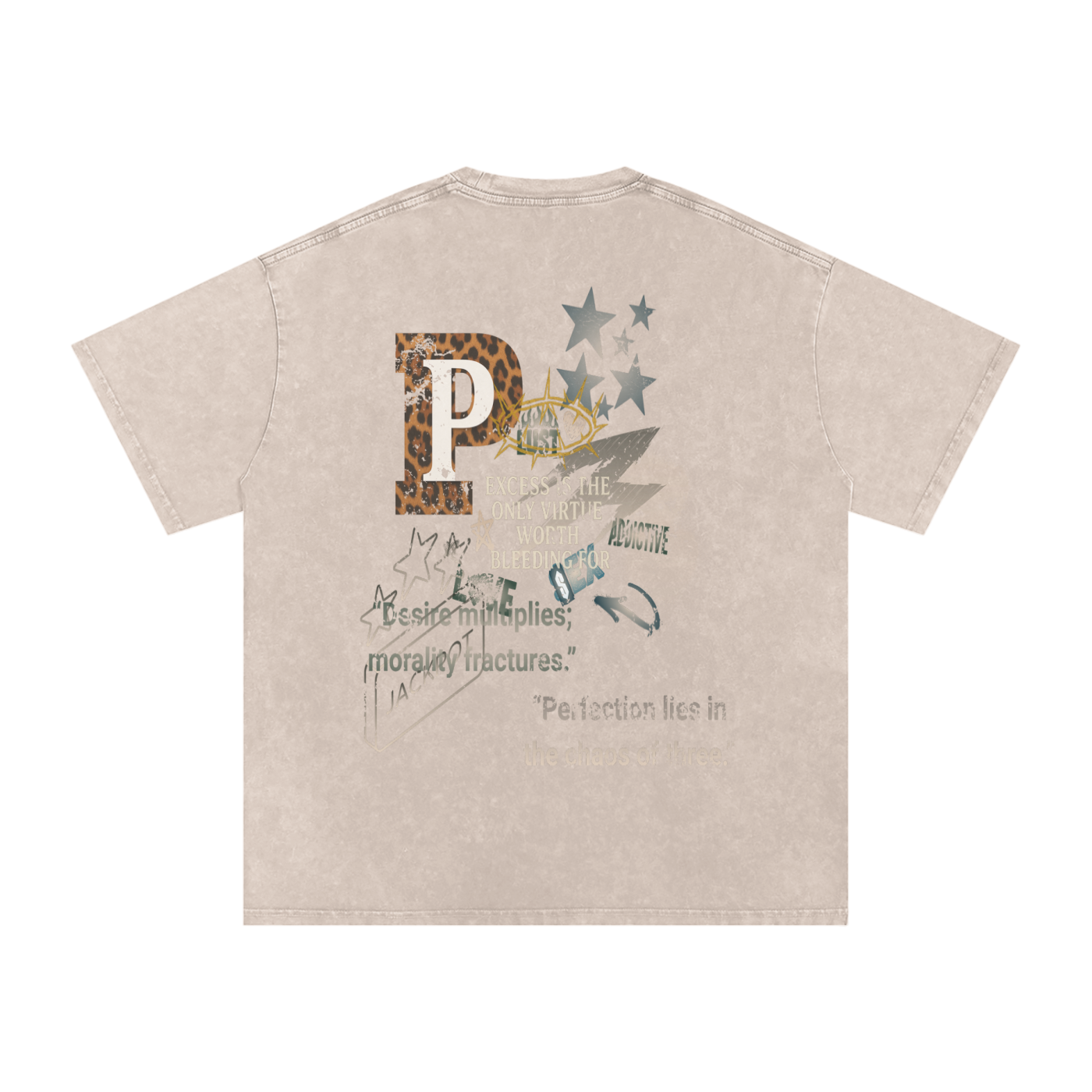 A VOULEZ-VOUS COUCHER AVEC MOI CE SOIR / PALAIS DU CIEL WASHED T- SHIRT