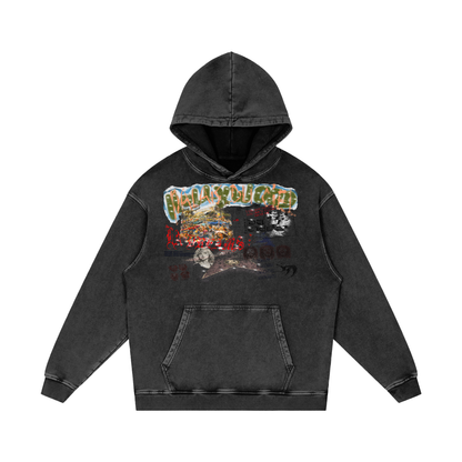 TOUR OF HOLLYWOOD SNOW WASHED HOODIE
