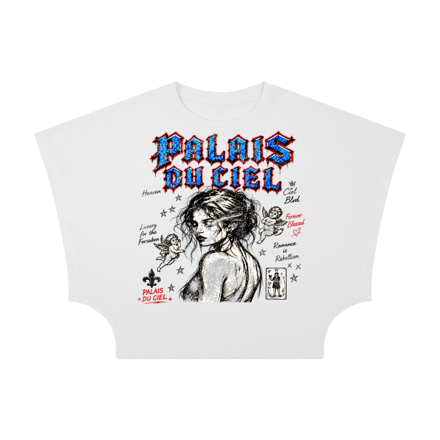 FOREVER BLESSED CROPPED T-SHIRT