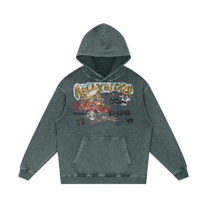 TOUR OF HOLLYWOOD SNOW WASHED HOODIE