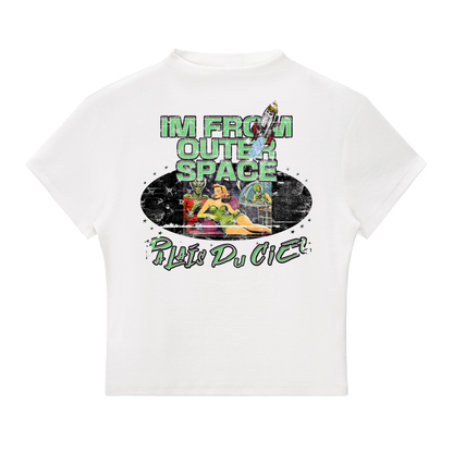 I’M FROM OUTER SPACE CROP TOP T- SHIRT