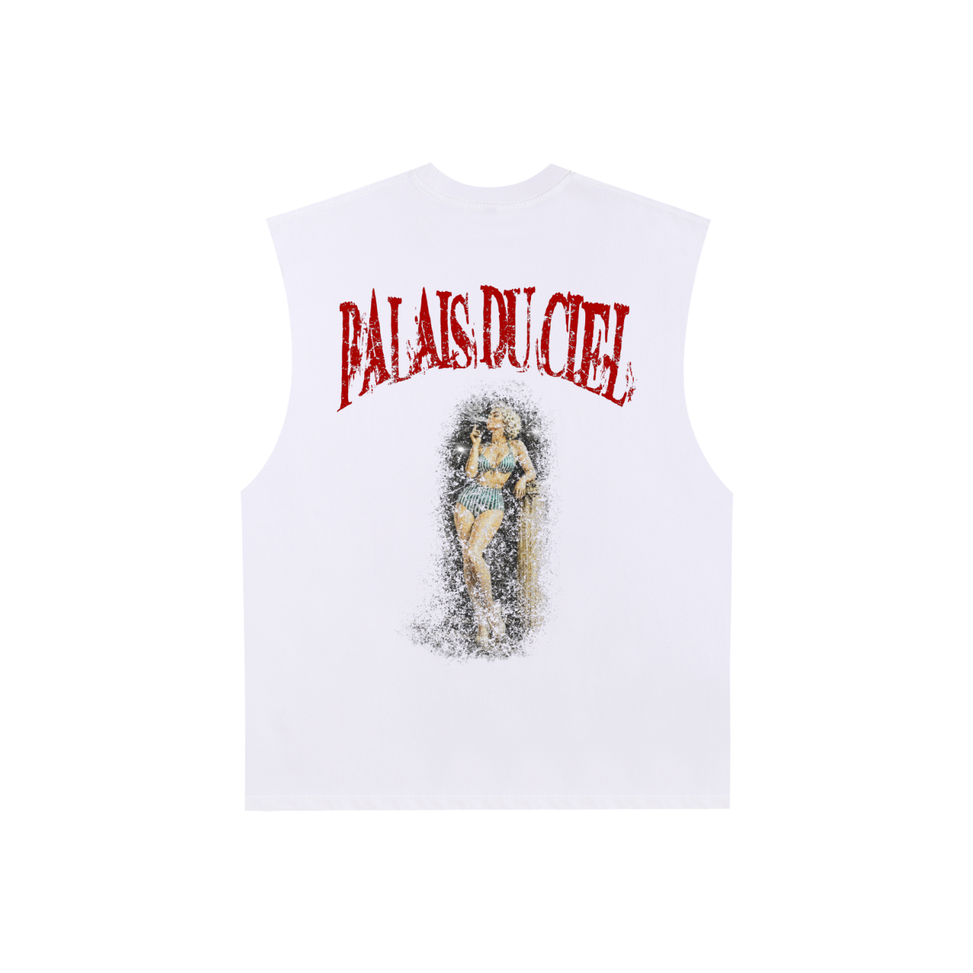 A ACTUAL MODEL SMOKING TANK TOP