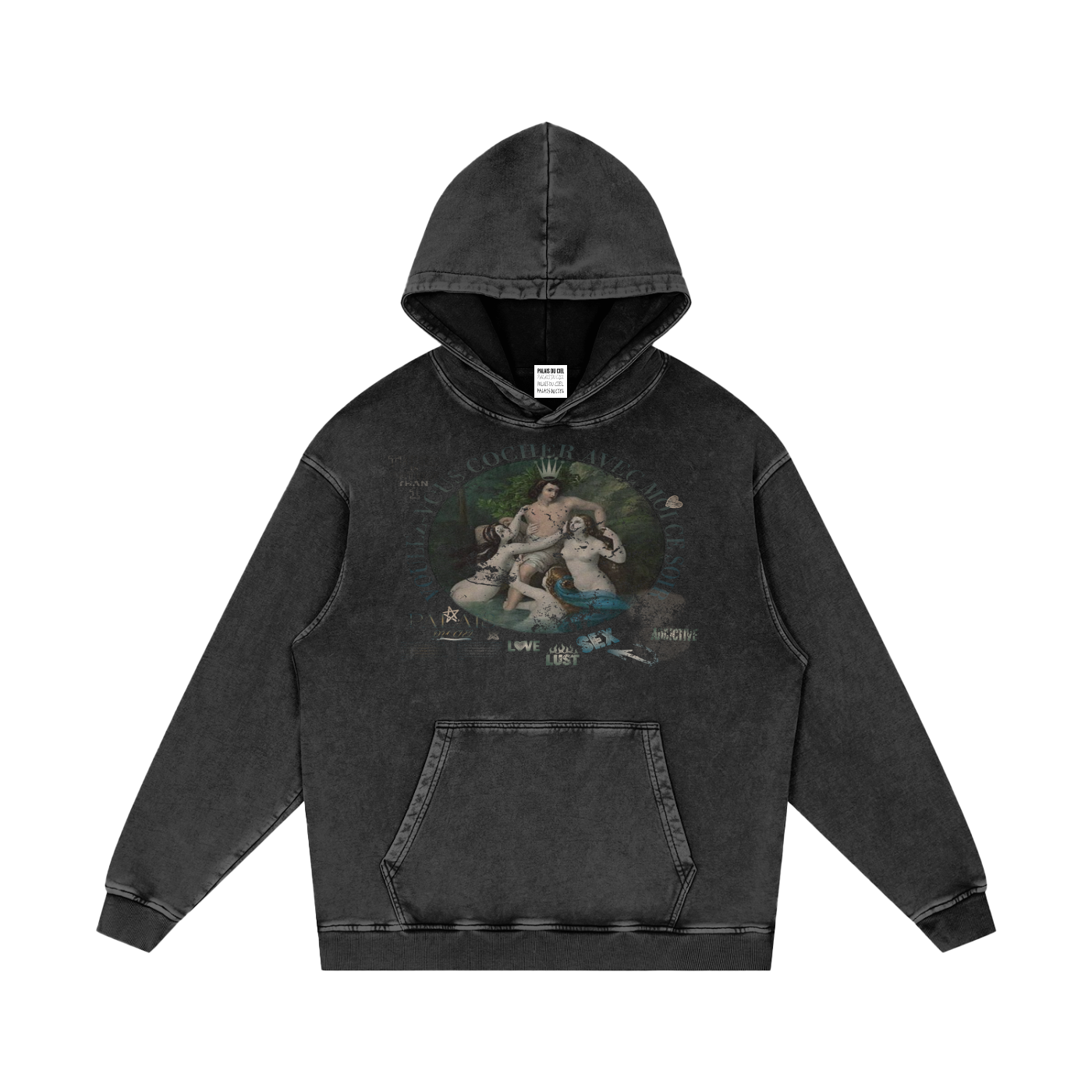 A VOULEZ-VOUS COUCHER AVEC MOI CE SOIR / PALAIS DU CIEL WASHED HOODIE