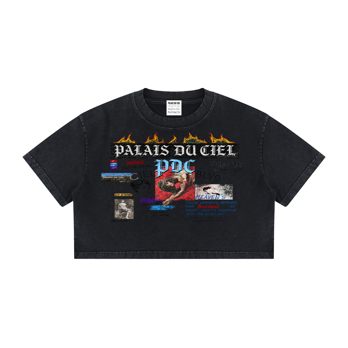 PALACE OF HEAVEN WASHED CROP T-SHIRT