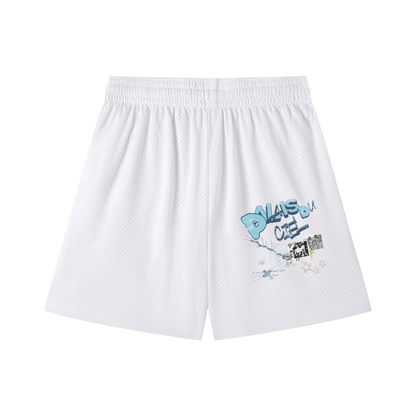 Automobile Speeding Mesh Shorts