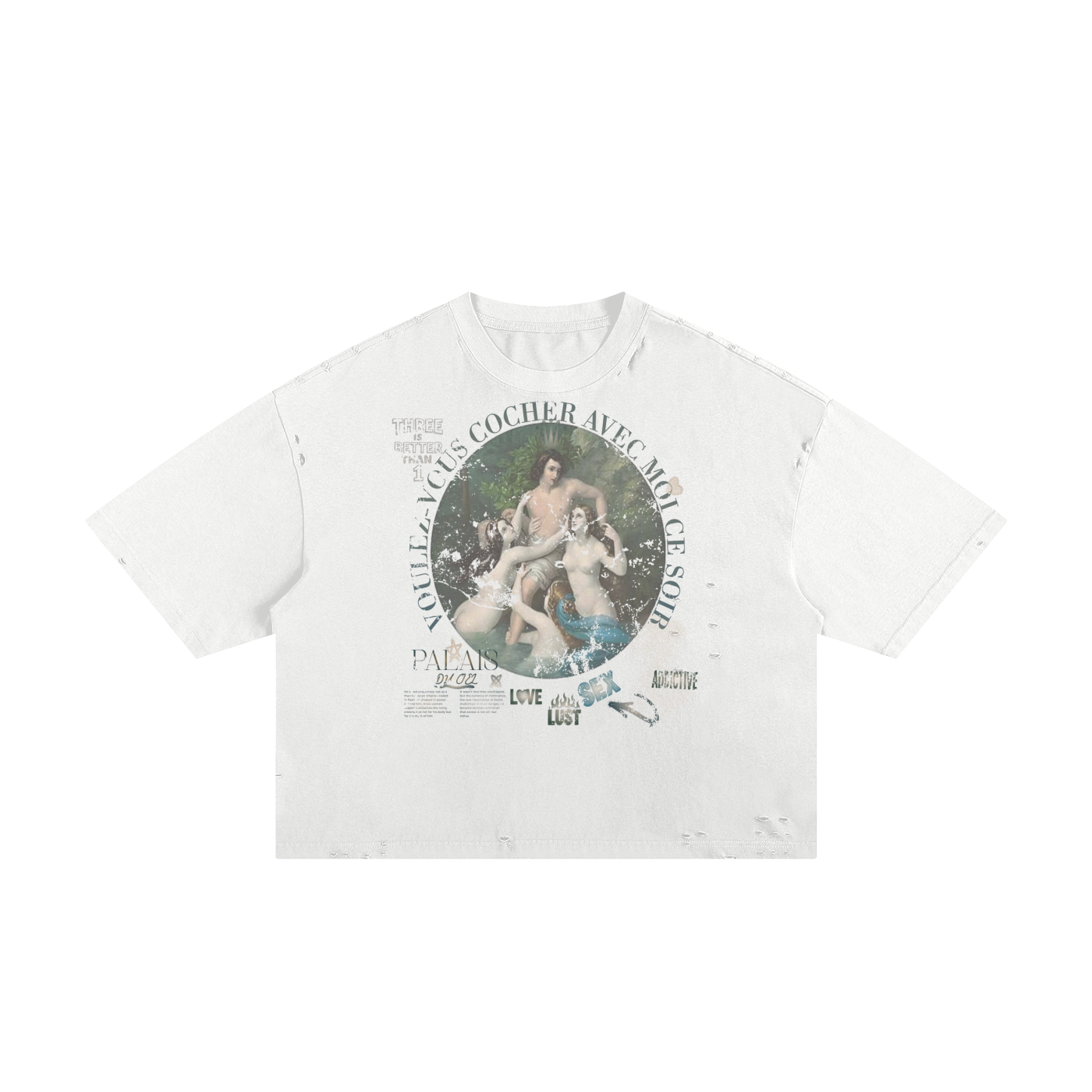 A VOULEZ-VOUS COUCHER AVEC MOI CE SOIR / PALAIS DU CIEL T- SHIRT