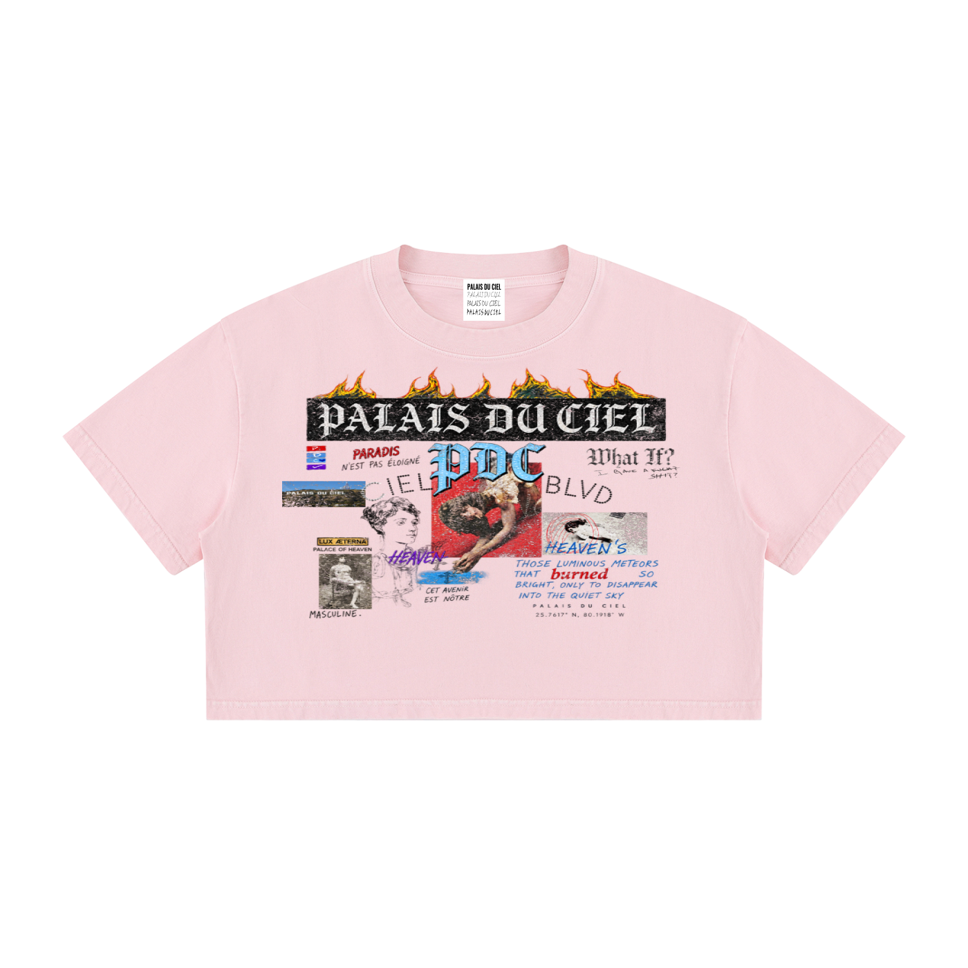 PALACE OF HEAVEN WASHED CROP T-SHIRT