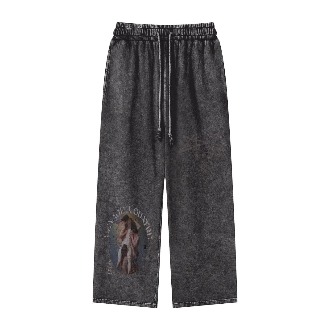 A MÉNAGE À QUATRE / PALAIS DU CIEL WASHED STRAIGHT LEG SWEATPANTS