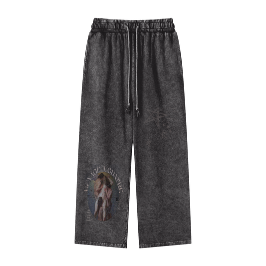 A MÉNAGE À QUATRE / PALAIS DU CIEL WASHED STRAIGHT LEG SWEATPANTS