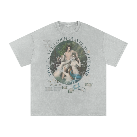 A VOULEZ-VOUS COUCHER AVEC MOI CE SOIR / PALAIS DU CIEL WASHED T- SHIRT